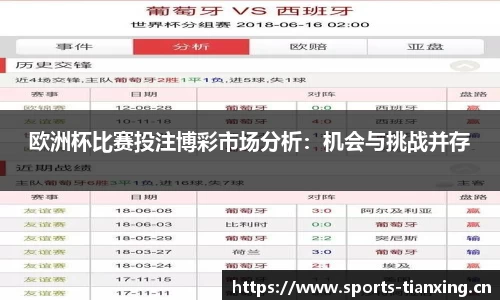 欧洲杯比赛投注博彩市场分析：机会与挑战并存
